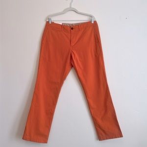 NWT!! GAP Lived-in slim khaki pants summer orange Size 34 X 30